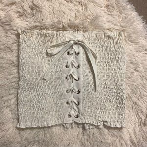 Lace Up Crop Top
